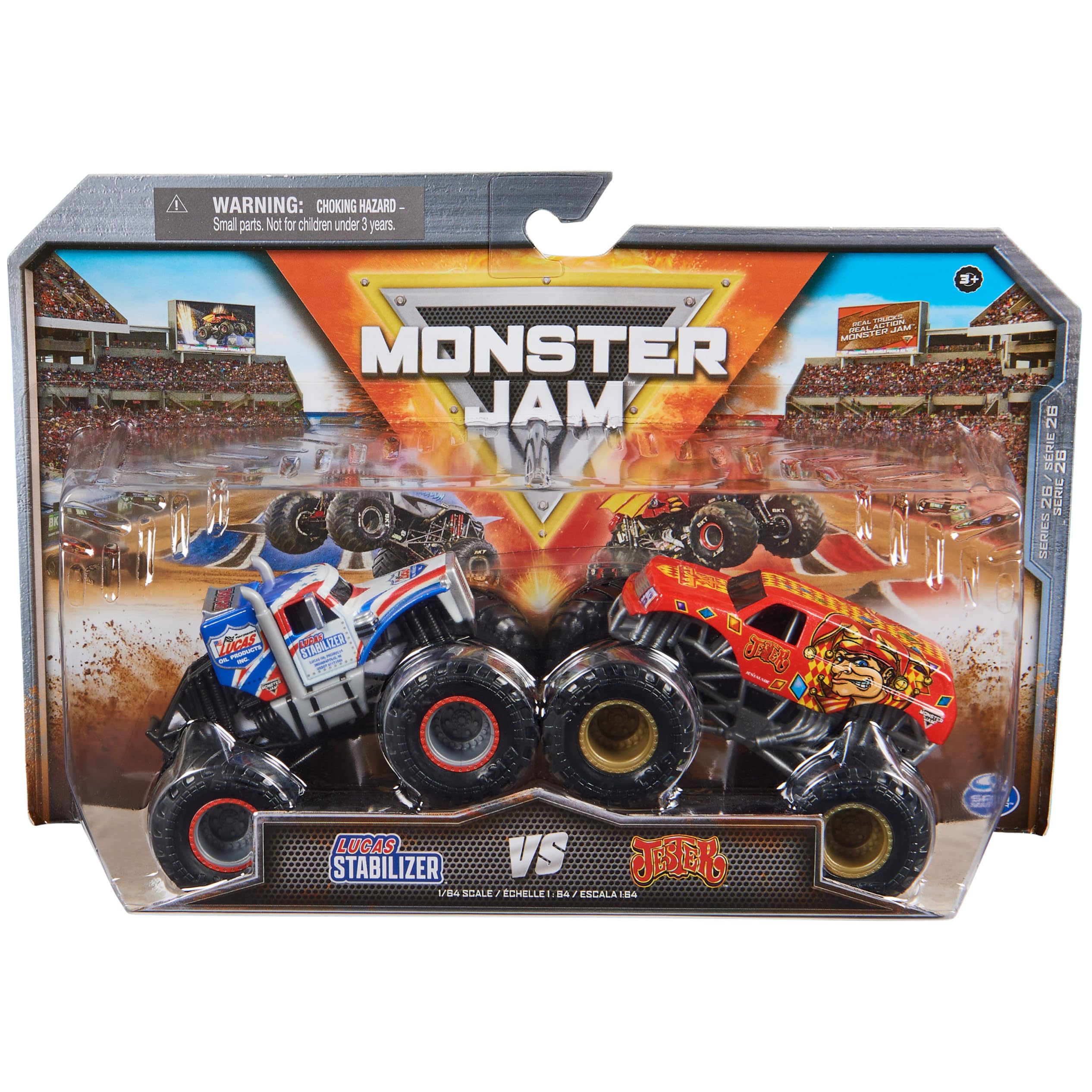 Buy Monster Jam, Official Lucas Stabilizer Vs. Jester Die-Cast Monster ...