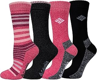 Columbia Women's 4 Pack Moisture Control Crew Socks