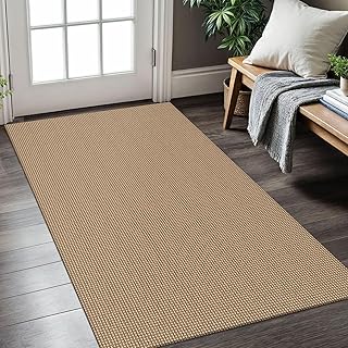 KOZYFLY Boho Rugs for Entryway 3x5 ft Washable Front Door Area Rug Indoor Rubber Backed Kitchen Area Rug Front Porch Mat N...