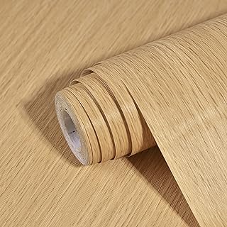 Dzhuywer Oak Wood Contact Paper, 15.7" x 118" Peel and Stick Self-Adhesive Removable Thick Wallpaper, Decorate Countertops...