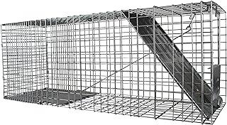 Havahart 1079SR Large 1-Door Humane Catch and Release Live Animal Trap for Raccoons, Cats, Bobcats, Beavers, Small Dogs, G...