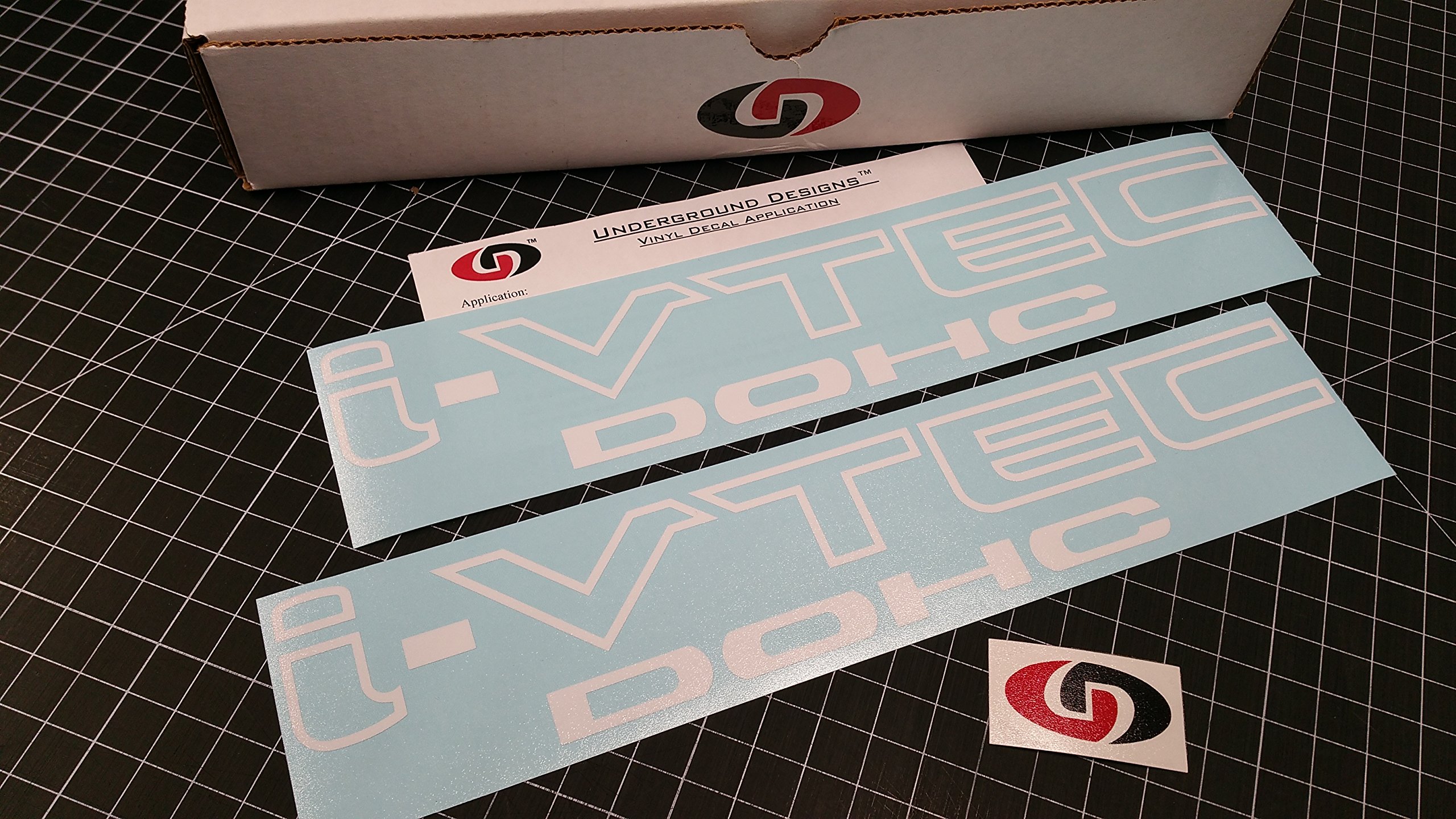 I-VTEC 12" (2-Pack) Vinyl Decal Sticker fits Honda Civic Si Type R RSX Select DOHC SOHC Color: (DOHC, Gloss White)