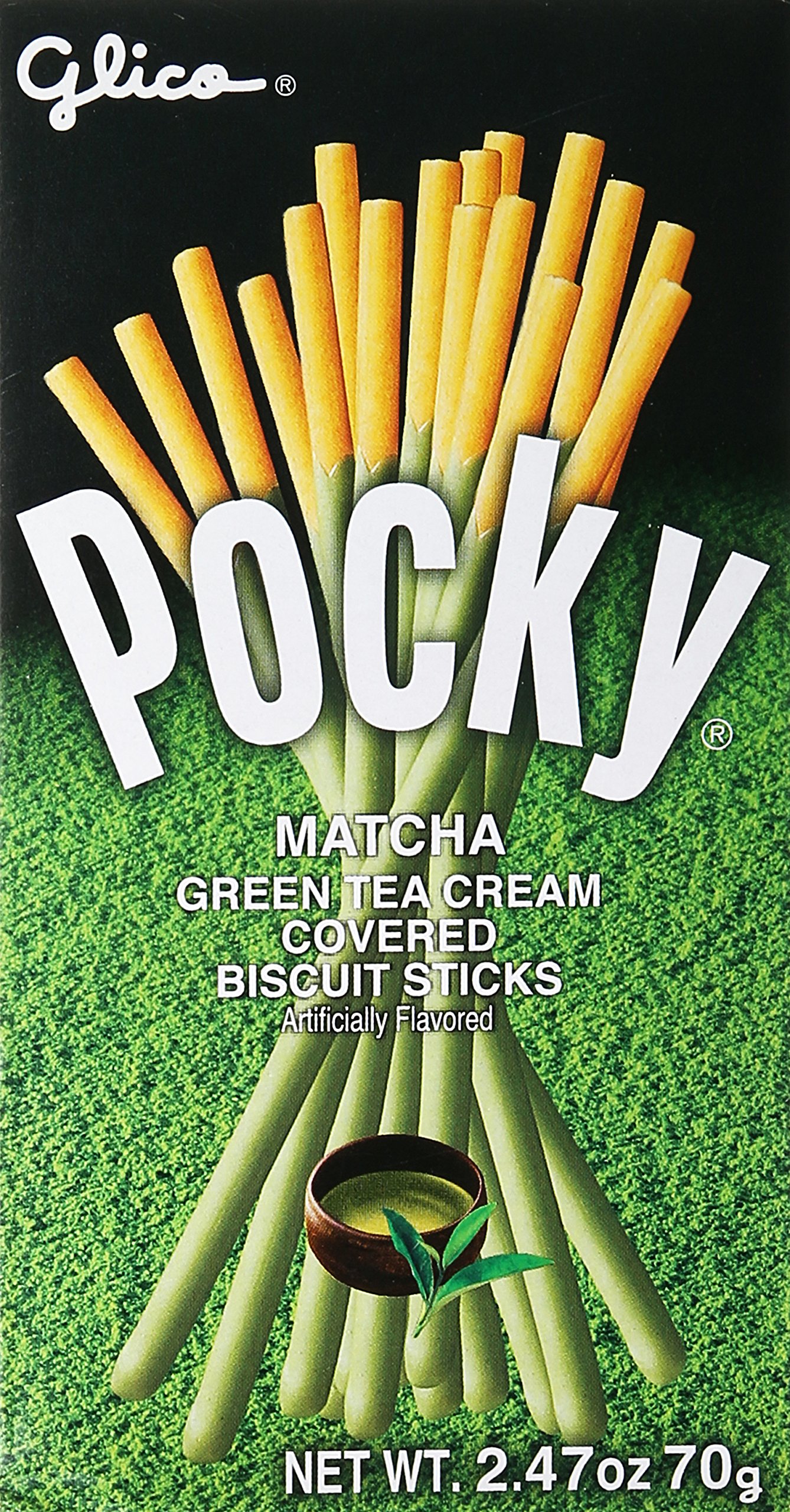 Glico Pocky Matcha Green Tea, 2.47 Ounce by Glico