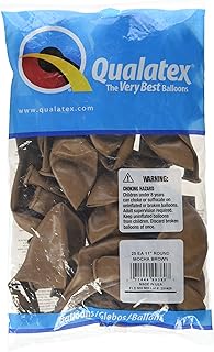 Pioneer Balloon Company 25 Count Latex Balloon, 11", Mocha Brown