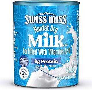 Swiss Miss Nonfat Dry Milk With Vitamins A and D, Makes Over 3 Gallons, 45.43 oz.