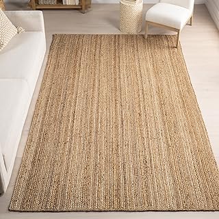 nuLOOM 3x5 Rigo Jute Hand Woven Area Rug, Natural, Solid Farmhouse Design, Natural Fiber, For Bedroom, Living Room, Dining...