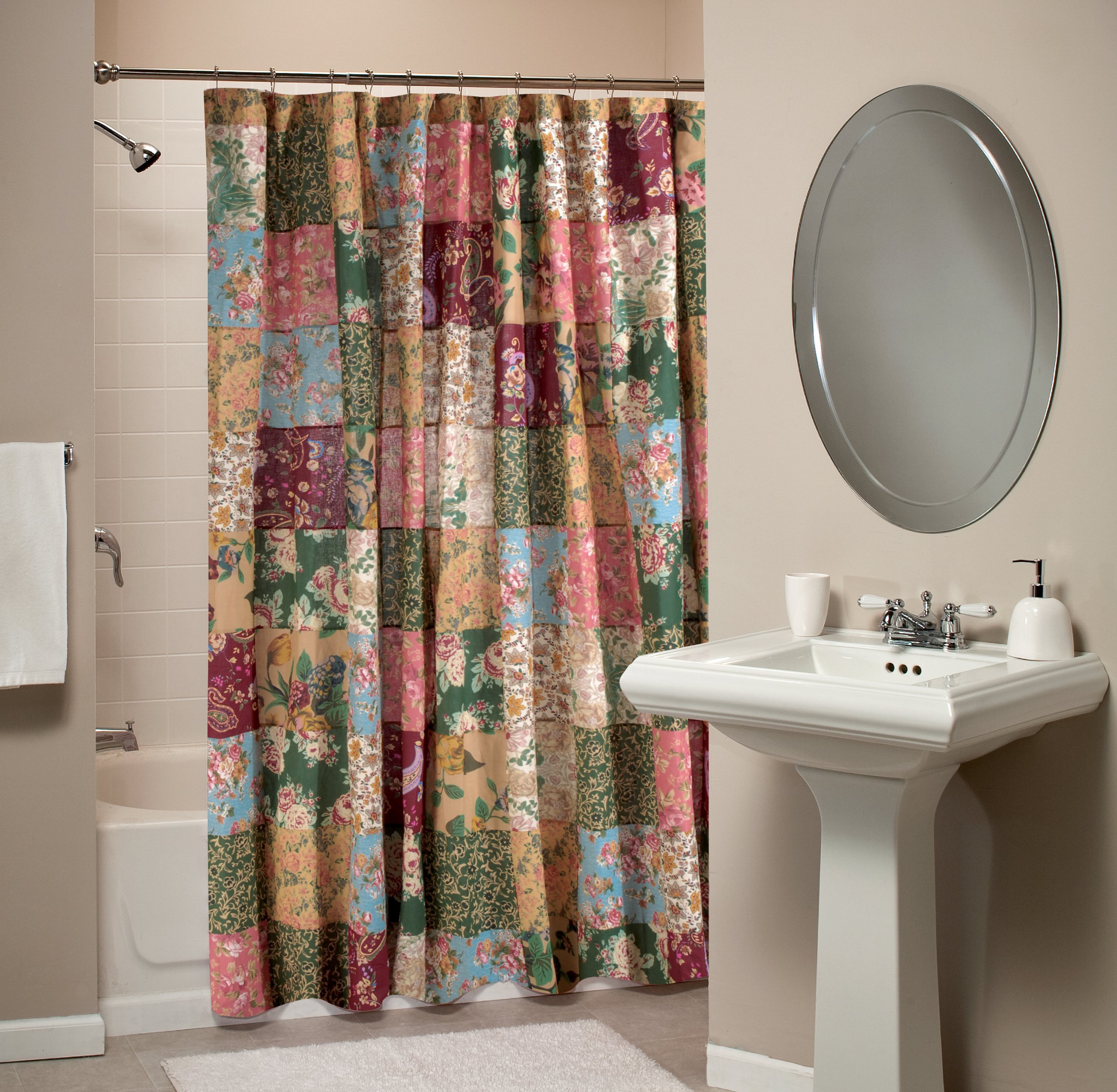 Country chic shower curtains