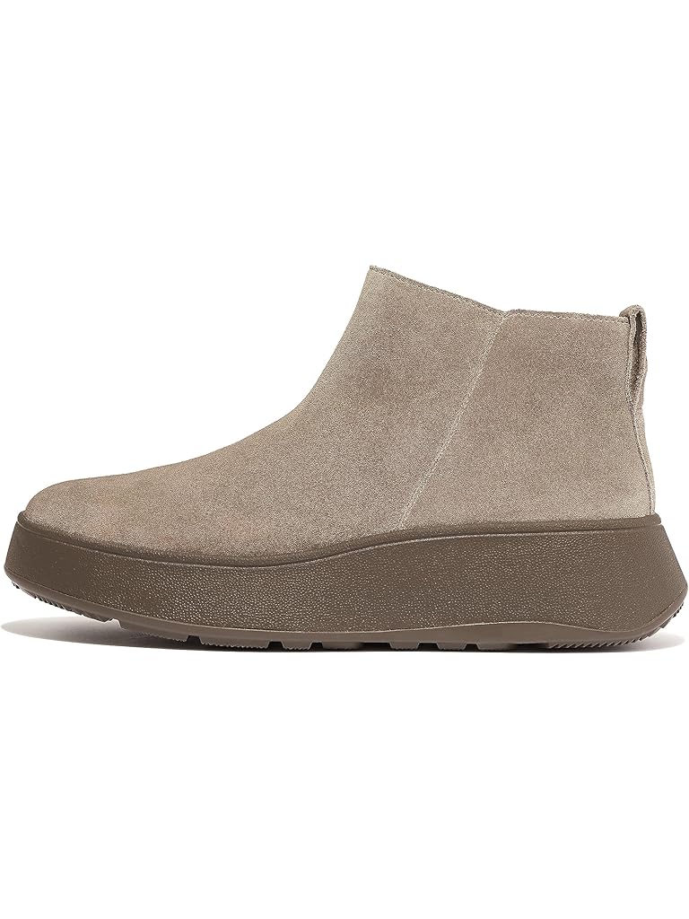 FitFlop F-Mode Suede Flatform Zip Ankle Boots