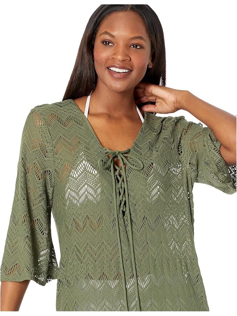 Vince Camuto Crochet Caftan Cover-Up