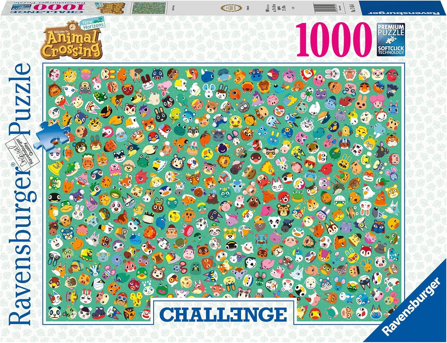 Ravensburger - Puzzle: Animal Crossing Challenge, Puzzle 1000 Piezas ...