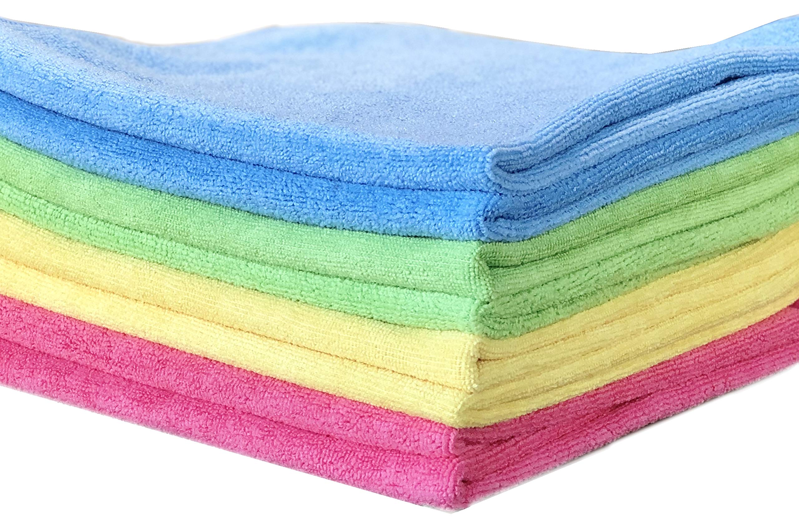 GlartH4488 8 Pieces Universal Microfiber Towels 40x40 cm All Purpose Towels Household Kitchen Toilet Bathroom House Garden Office, Instead of Cotton, Kitchen Towels or Dish Towels