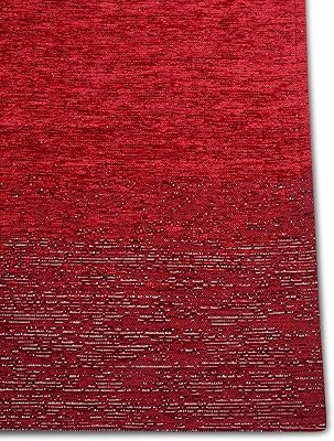 Hanse Home Masal Design Alfombra de salón – Tejido Plano de diseño Vintage, Parte Inferior Antideslizante, Multicolor, Tejido, salón, Dormitorio, Comedor, Pasillo, Rojo, 75 x 150