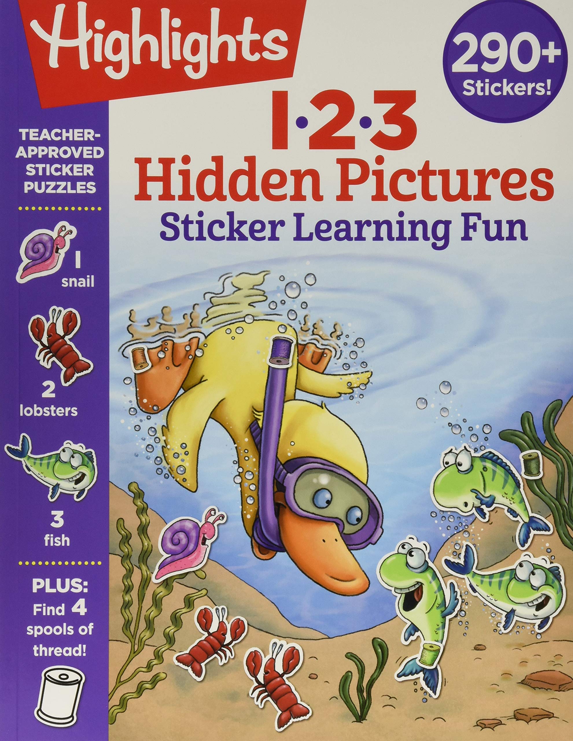 123 Hidden Pictures Sticker Learning Fun