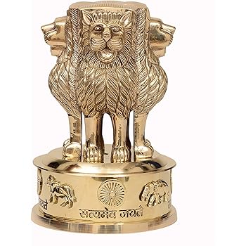 aone decorative brass ashoka stambh emblem india ashok chakra pillar memento sculpture home office desk artwork showpiece long amazon in home kitchen aone decorative brass ashoka stambh