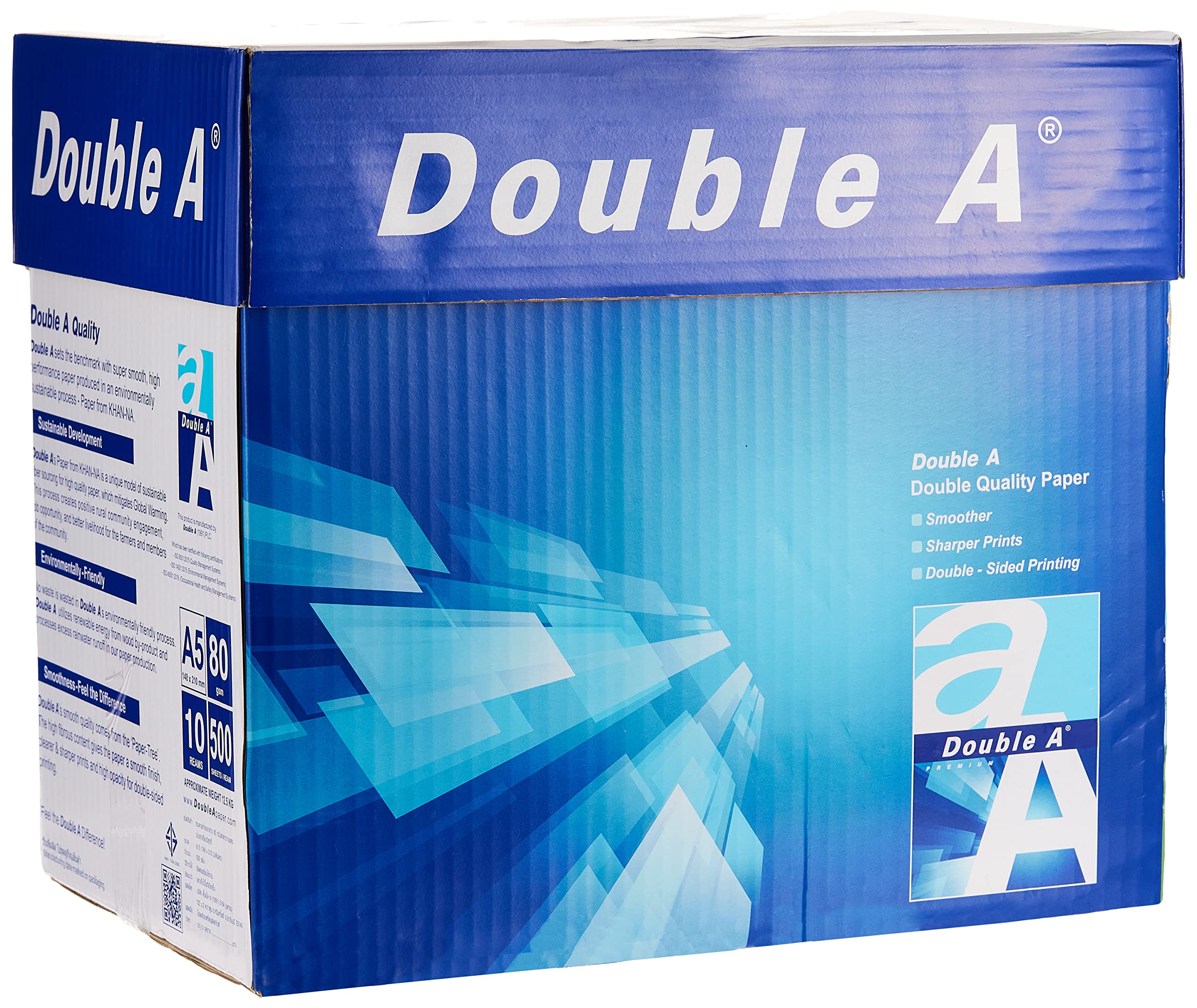 Double A - A5 Size Paper Single Ream, 500 sheets