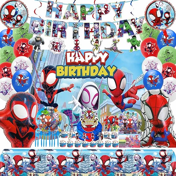 Amazon.com: 174 Pcs Amazing Friends Birthday Decorations, Include ...