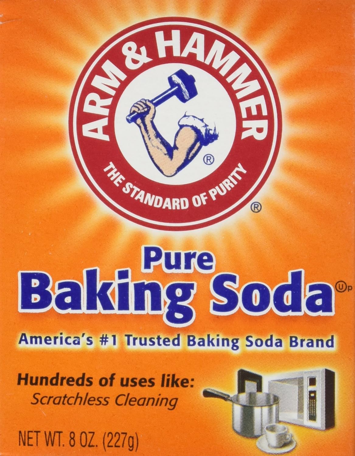 ARM & HAMMER Pure Baking Soda 8 oz (Pack of 6) 8 Ounce (Pack of 6)