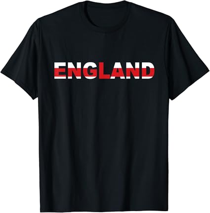 England Word Art T-Shirt: Amazon.co.uk: Clothing