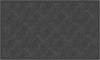 Apache Mills Crosshatch Doormat, 3-Feet X 5-Feet, Charcoal