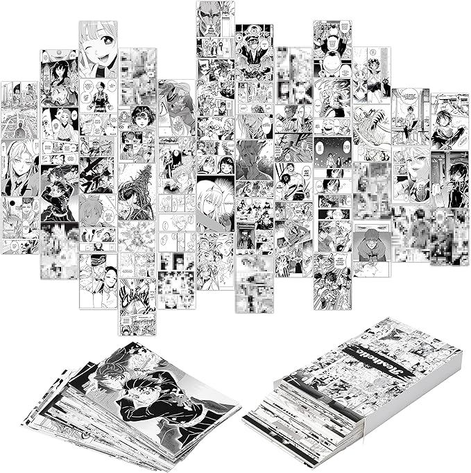 YINGENIVA 50PCS Anime Panel Aesthetic Pictures Wall Collage Kit, Anime ...