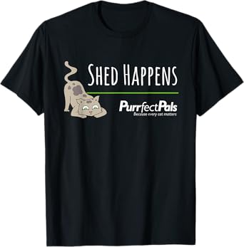 &#34;Shed Happens&#34; Funny Cat Pun T-Shirt