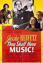 Jascha Heifetz, Andrea Leeds, Joel McCrea, Gene Reynolds, and Zero in They Shall Have Music (1939)