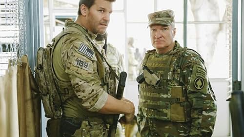 David Boreanaz and Dennis Cockrum in SEAL Team (2017)