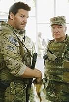 David Boreanaz and Dennis Cockrum in SEAL Team (2017)