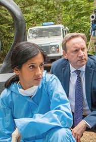 Neil Dudgeon, Manjinder Virk, and Gwilym Lee in Midsomer Murders (1997)