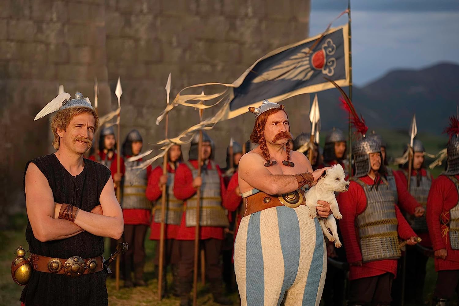 Guillaume Canet and Gilles Lellouche in Asterix & Obelix: The Middle Kingdom (2023)