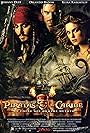 Johnny Depp, Orlando Bloom, and Keira Knightley in Piratas del Caribe: El cofre del hombre muerto (2006)