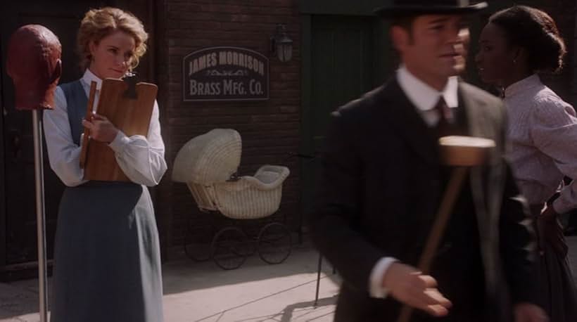 Yannick Bisson, Helene Joy, and Mouna Traoré in Murdoch Mysteries (2008)