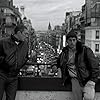 Vincent Cassel and Hubert Koundé in La haine (1995)