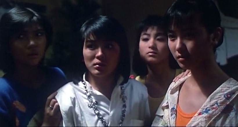 Charine Chan, Sabrina Ho, Wing-Han Lam, and Fennie Yuen in Happy Ghost III (1986)