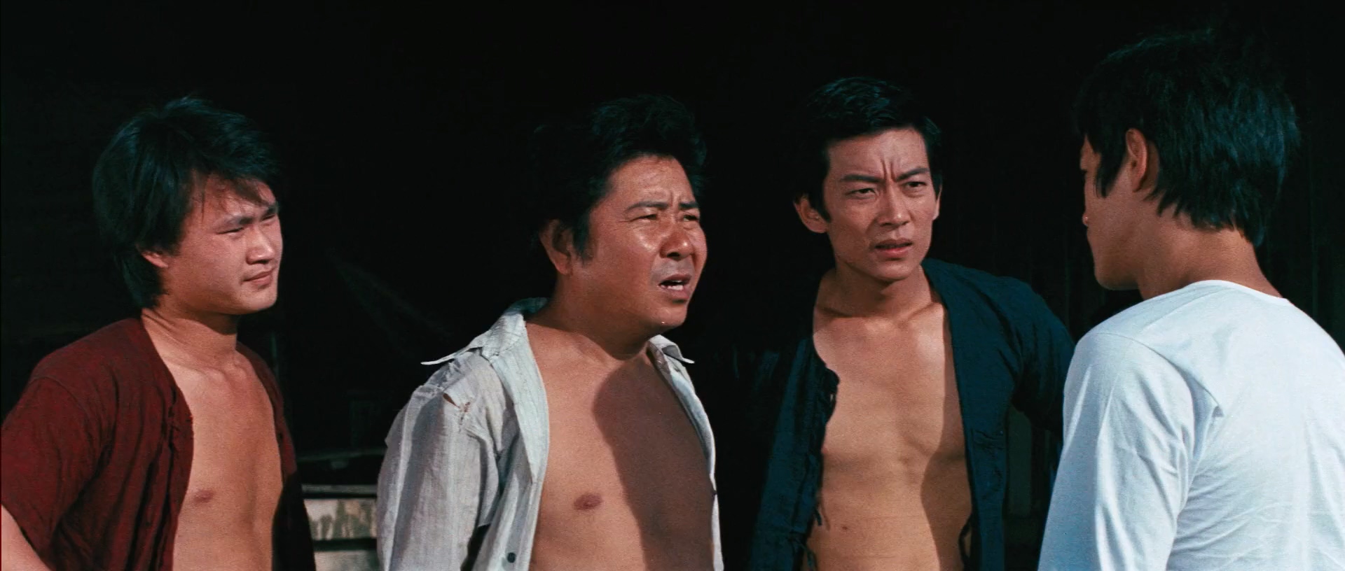 Bruce Lee, Shan Chin, Ching-Ying Lam, and Kun Li in The Big Boss (1971)