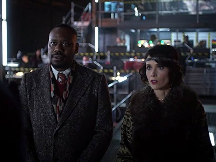 Malcolm Barrett and Abigail Spencer in Timeless (2016)