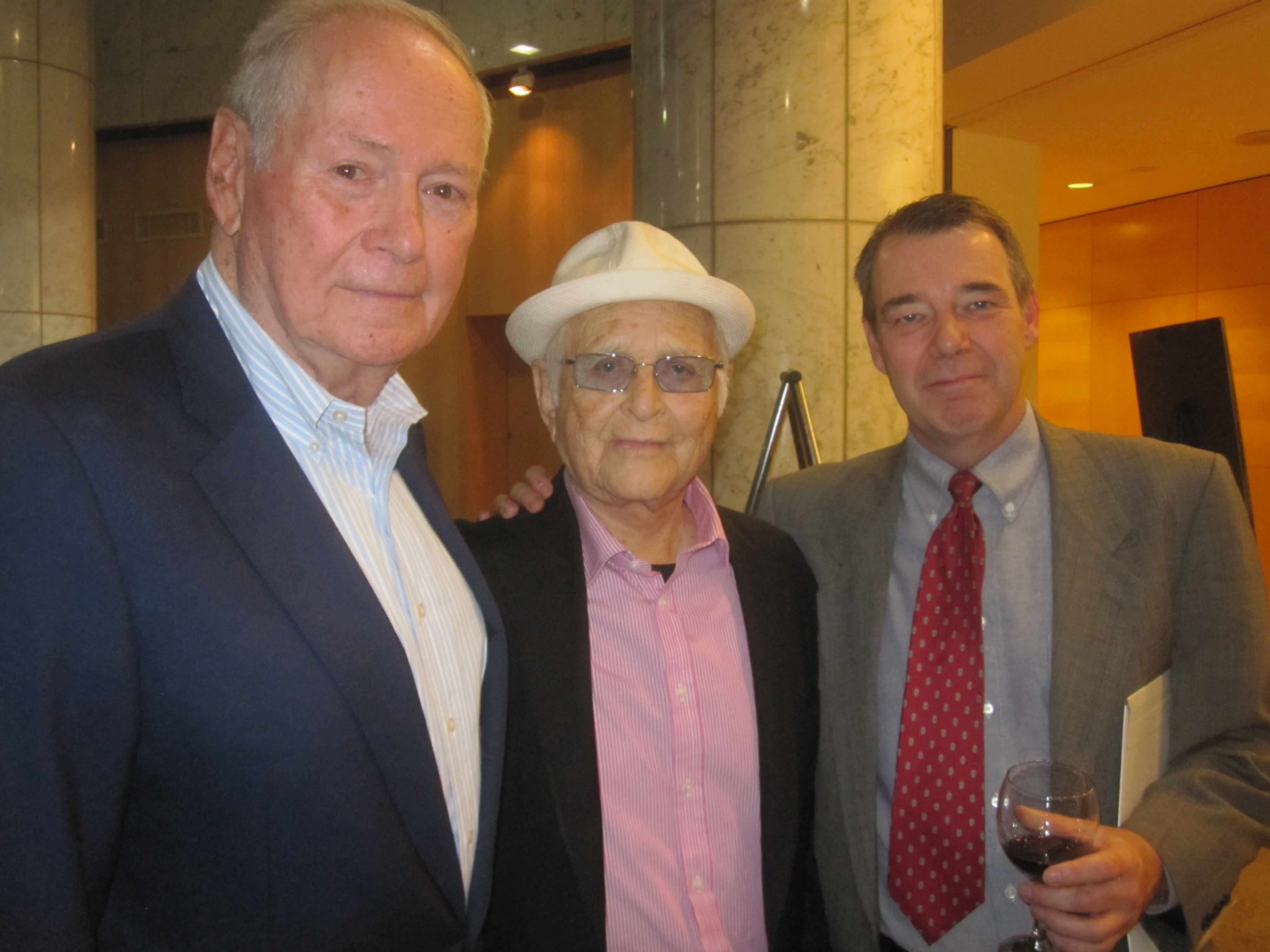 with David V. Picker and Norman Lear, 2013.