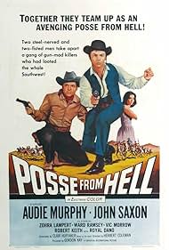 Audie Murphy, Zohra Lampert, and John Saxon in Posse from Hell (1961)