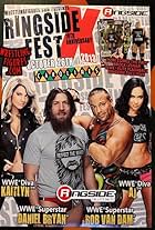 Rob Van Dam, Brock Lesnar, Bryan Danielson, A.J. Mendez, and Celeste Bonin in WWE at Ringside Fest (2013)