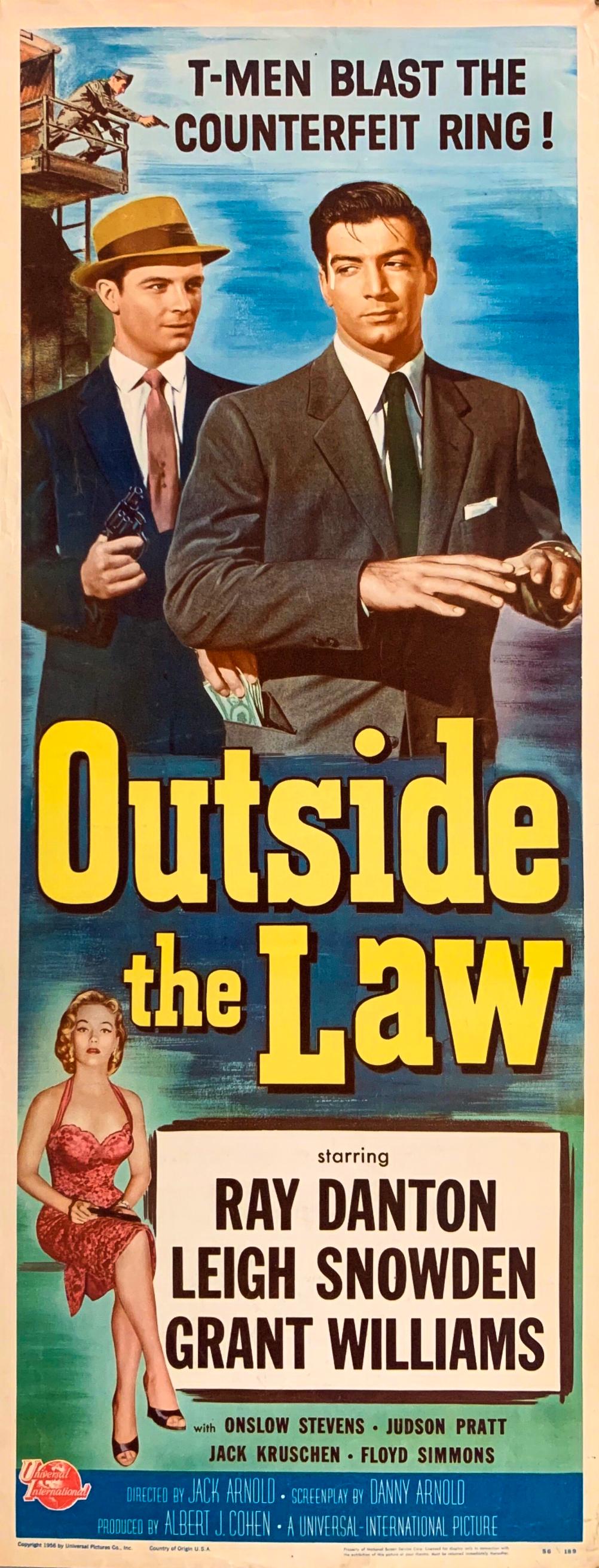 Ray Danton, Leigh Snowden, and Grant Williams in Outside the Law (1956)