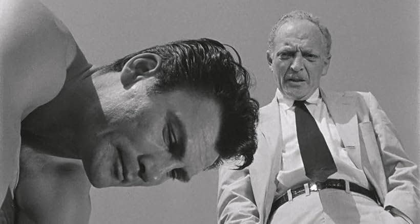 Jack Palance and Everett Sloane in The Big Knife (1955)