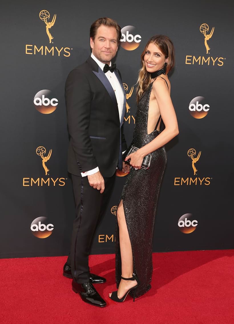 Michael Weatherly and Bojana Jankovic at an event for The 68th Primetime Emmy Awards (2016)