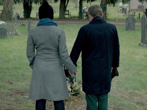 Amanda Abbington and Martin Freeman in Sherlock (2010)