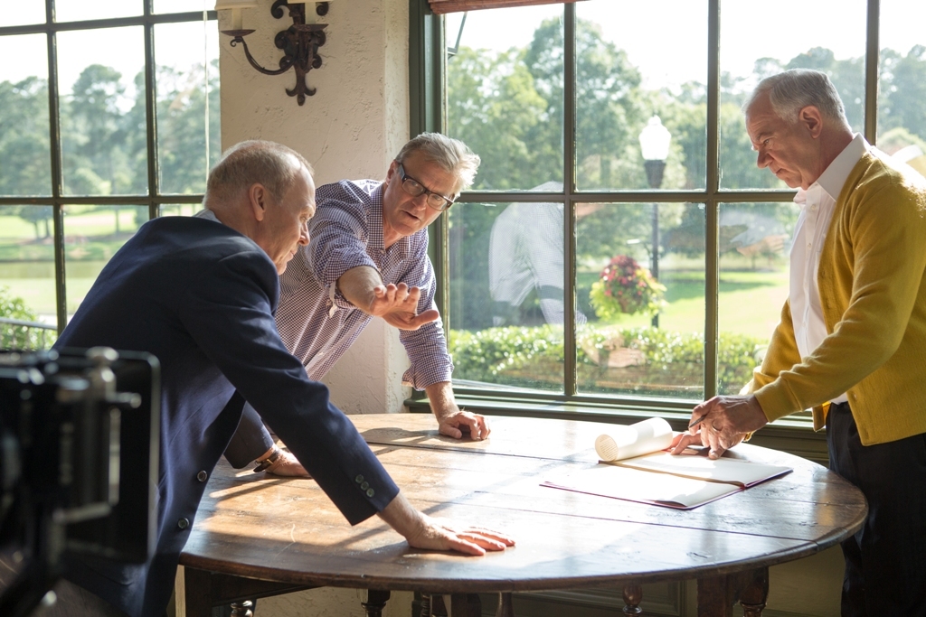 Michael Keaton, Wilbur Fitzgerald, and John Lee Hancock in The Founder (2016)