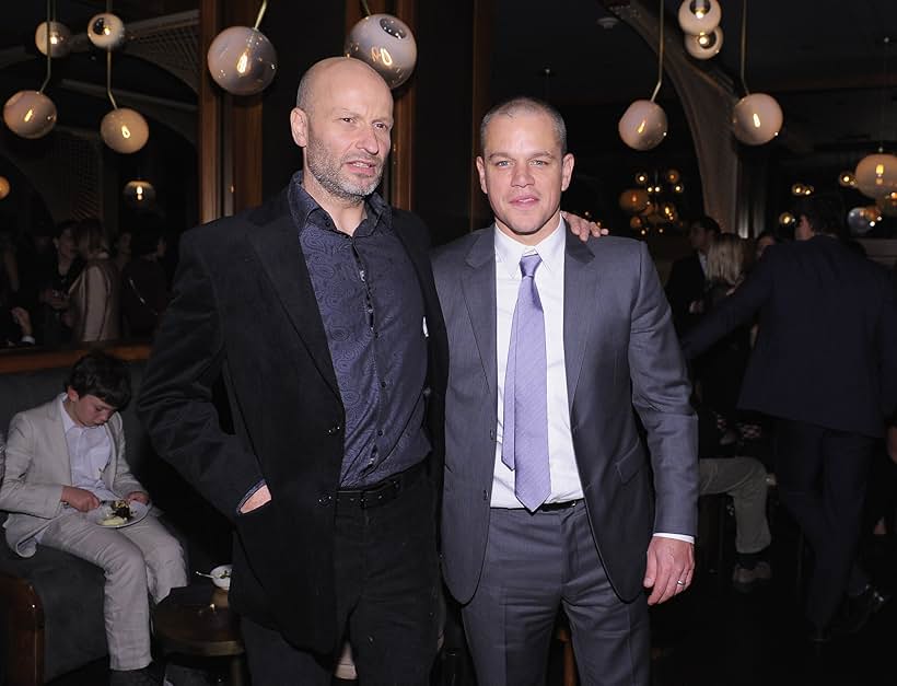 Matt Damon and Benjamin Mee at an event for We Bought a Zoo (2011)