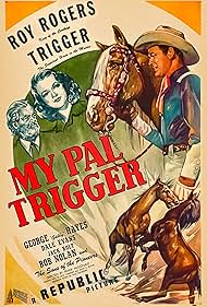 Roy Rogers, Dale Evans, George 'Gabby' Hayes, and Trigger in My Pal Trigger (1946)