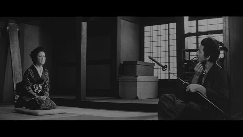 Junko Miyazono and Isao Natsuyagi in Samurai Wolf (1966)