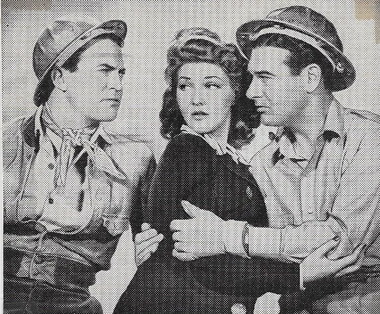 Richard Arlen, Chester Morris, and Jean Parker in Wrecking Crew (1942)