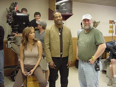 Tyra Banks, Busta Rhymes, and Rick Rosenthal in Halloween: Resurrection (2002)