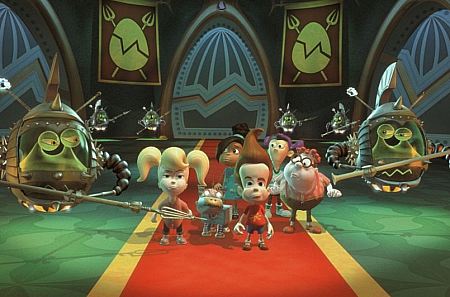 Debi Derryberry, Jeffrey Garcia, Carolyn Lawrence, Rob Paulsen, Crystal Scales, and Frank Welker in Jimmy Neutron: Boy Genius (2001)